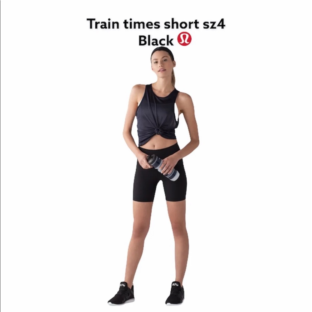 Lululemon Train Times Short Sz4 Black